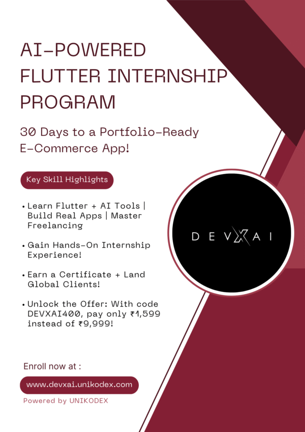 30-Day AI-Powered Flutter Internship Program